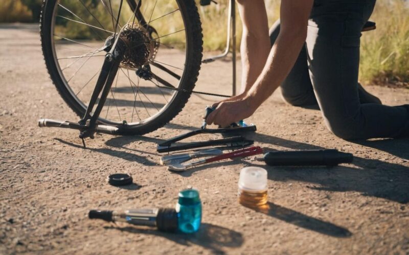 Czym kolarze smarują koła roweru