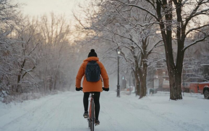 Jak jeździć rowerem w zimie