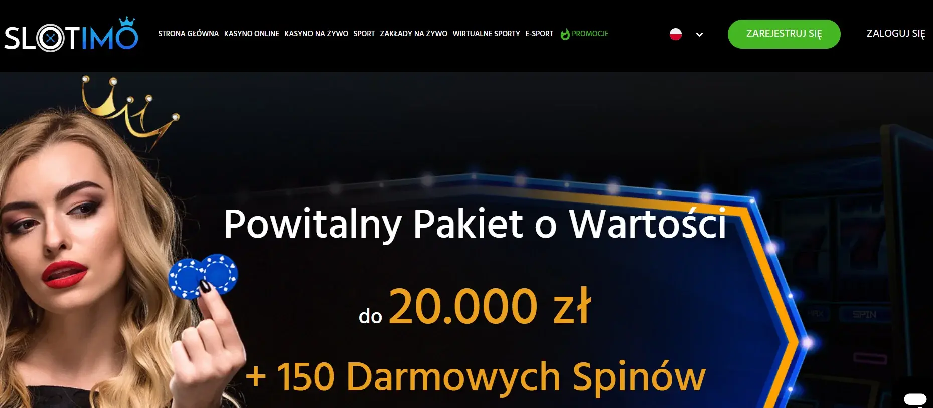 Slotimo rejestracja krok 1